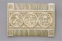 Liturgical comb, with medallions (peigne double) (Side 1)