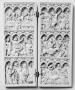 Diptych, 3 registers, 4 arches across (frise d'arcatures; plaquettes; colonnettes) (Front)