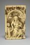 Double-sided panel (fragment of a triptych; centre panel), 1 register, 1 arch across (plaquette) (Side 1)
