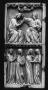 Wing, left (part of a diptych), 2 registers, bands of rosettes (décor de roses) (Front)