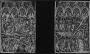 Diptych, 1 register, 4 arches across (frise d'arcatures); used as part of the binding of a book