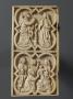 Diptych, 2 registers, with quatrefoils (quatre-feuilles) (Wing, left)
