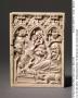 Set of writing tablets with covers, 1 register, 3 arches across, and 4 inner panels (frise d'arcatures; plaquette; tablette à écrire); reused as a devotional booklet (Back cover)
