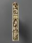 Panel (originally gabled; fragment of a polyptych), 2 registers, 1 arch across (Front)
