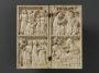 Diptych, 2 registers, bands of rosettes (décor de roses) (Front)
