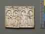 Panel (fragment of a casket lid), 1 register, 2 arches across (frise d'arcatures; coffret) (Group)