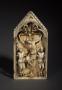 Gabled centre panel, 1 register, 1 arch across (fragment of a triptych; colonnettes) (Front)