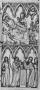 Diptych, 2 registers, 3 arches across, bands of rosettes (frise d'arcatures; décor de roses) (Wing, right)