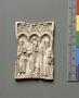 Wing, left (fragment of a diptych), 1 register, 3 arches across (plaquette; frise d'arcatures) (Front)