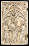 Wing, left (fragment of a diptych), 1 register, 1 arch across (plaquette; colonnettes) (Front)