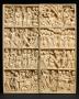 Diptych, 4 registers, bands of rosettes (colonnettes; décor de roses) (Front)
