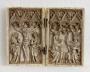 Diptych, 1 register, 3 arches across (frise d'arcatures; plaquettes) (Front)