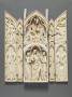 Gabled polyptych, 2 registers (tabernacle; frise d'arcatures; colonnettes) (Front)
