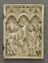 Wing, right (fragment of a diptych), 1 register, 3 arches across (plaquette, frise d'arcatures) (Front)