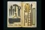 Devotional booklet, with covers, 1 register, 2 arches across and 6 painted panels (frise d'arcatures; plaquette) (Folios 6v-7r)