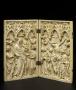 Diptych, 1 register, 3 arches across (frise d'arcatures; plaquettes) (Front)