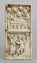 Wing, right (probably fragment of a diptych), 2 registers, bands of rosettes (décor de roses) (Front)