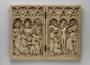 Diptych, 1 register, 3 arches across (plaquettes; frise d' arcatures) (Front)