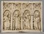 Panel (fragment of a casket), 1 register, 4 arches across (frise d'arcatures; coffret) (Front)
