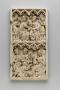 Wing, right (part of a diptych), 2 registers, 4 arches across, bands of rosettes (frise d'arcatures; décor de roses) (Front)