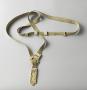 Belt with ivory buckle, pendant and stops (ceinture)