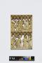 Openwork panel (probably fragment of a diptych), 2 registers, 6 arches across (plaque ajourée; frise d'arcatures; colonnettes) (Front)
