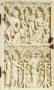 Diptych, 2 registers, 3 full and 2 half arches across (frise d'arcatures) (Wing, right)