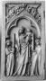 Diptych, 1 register, 1 arch across (plaquette) (Wing, left)