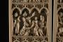 Diptych, 3 registers, 4 arches across (frise d'arcatures; plaquettes; colonnettes) (Front, detail)