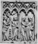 Wing, left (fragment of diptych), 1 register, 4 arches across (plaquette; frise d'arcatures; colonnette) (Front)