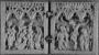 Diptych, 1 register, 3 arches across (plaquettes; frise d'arcatures) (Front)