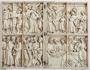 Diptych, 2 registers, 2 compartments across (Front)