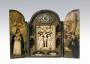 Openwork panel, 1 register, 1 ogee arch across (plaque ajourée); reused as part of a reliquary-triptych (Front)