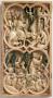 Wing, left (part of a diptych), 2 registers, with quatrefoils (quatre-feuilles) (Front)