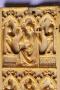 Wing, left (fragment of a diptych), 2 registers, 3 arches across (frise d'arcatures) (Front, detail)