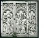 Panel (fragment of a casket; possibly a lid), 1 register, 3 arches across (frise d'arcatures) (Front)