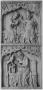 Wing, right (part of a polyptych or triptych), 2 registers, 1 ogee arch across (Front)