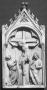 Gabled panel, 1 register, 1 arch across (plaquette; baiser de paix); used as a pax (Front)