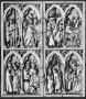 Diptych, 2 registers, 2 arches across (frise d'arcatures; colonnettes) (Front)
