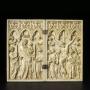 Diptych, 1 register, 3 arches across (frise d'arcatures; plaquettes) (Front)
