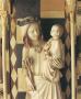 Gabled polyptych, with arches (tabernacle; frise d'arcatures; colonnettes; roses) (Detail, front)
