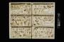 Diptych, 3 registers, bands of rosettes (plaquettes; décor de roses) (Front)