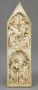 Gabled panel (fragment of a polyptych), 2 registers, 1 arch across (Front)