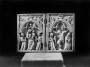 Diptych, 1 register, 1 arch across (plaquettes) (Front, open)
