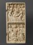 Wing, right (part of a diptych), 2 registers, bands of rosettes (décor de roses) (Front)
