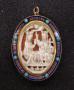 Openwork oval pendant (ajouré) (Front)