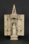 Polyptych, 4 registers, with ogee arches (tabernacle) (Front, open)