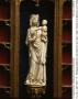 Statuette; reused in a painted wooden reliquary-altarpiece (Front)