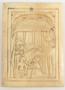 Panel (fragment of a box or tabernacle), 1 register, 1 arch across (plaquette; boite) (Front)