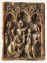 Wing, left (fragment of a diptych), 1 register, 3 arches across (plaquette; frise d'arcatures) (Front)